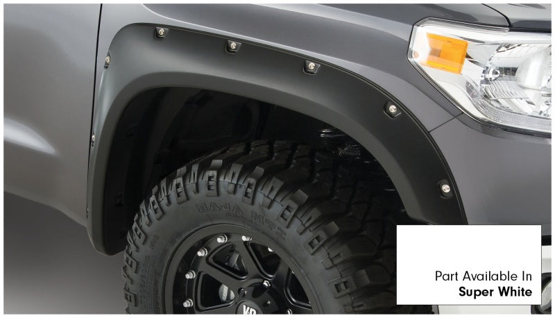 Bushwacker 30918-13 16-18 Toyota Tundra Fleetside Pocket Style Flares 4pc 66.7/78.7/97.6in Bed - Super White