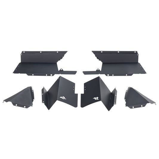 Rugged Ridge 11615.63 Inner Fender Liners Rear Aluminum Black 20-21 Jeep Gladiator JT