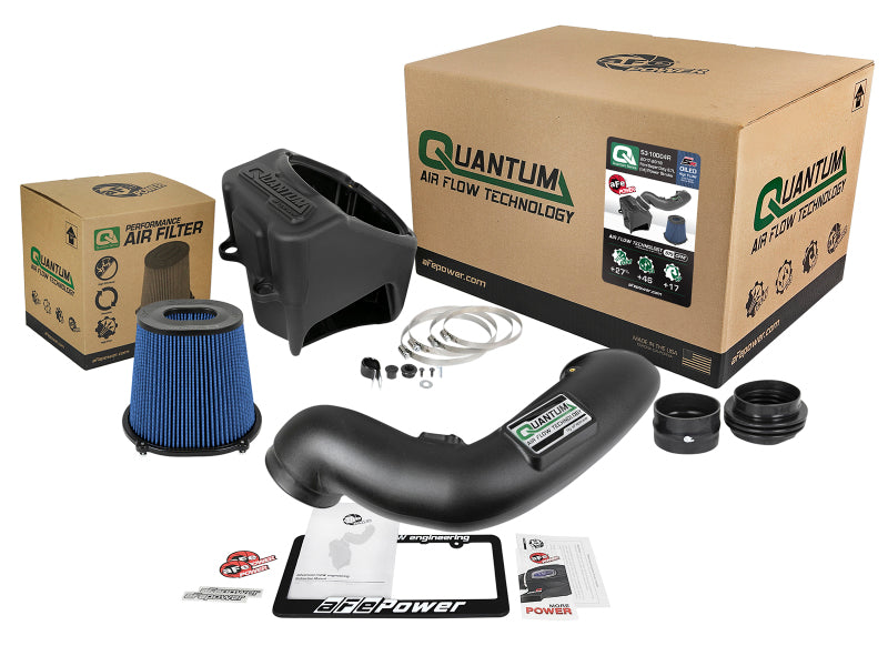 aFe 53-10004R Quantum Pro 5R Cold Air Intake System 17-18 Ford Powerstroke V8-6.7L - Oiled