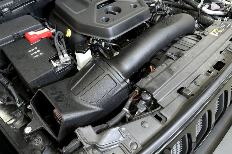 K&N Engineering 63-1580 K&N 18-20 Jeep Wrangler JL 2.0L AirCharger Performance Intake