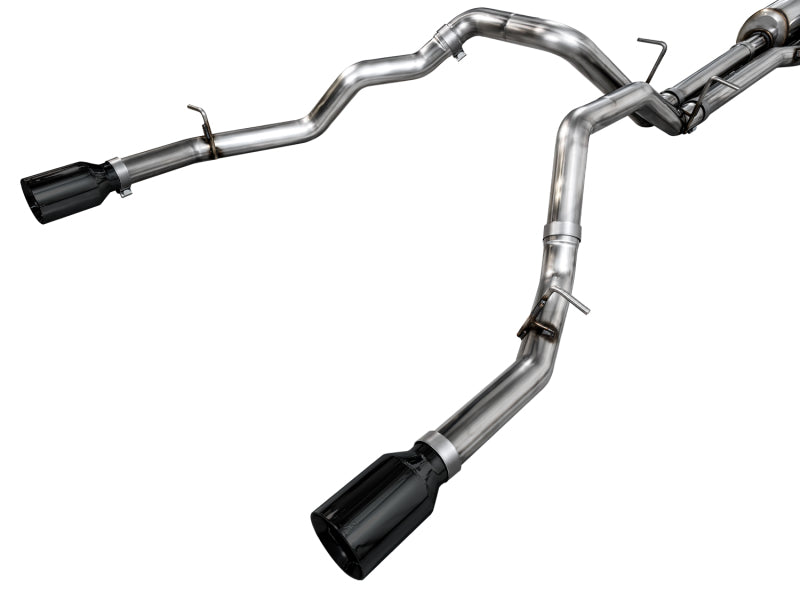 AWE Tuning 3015-33530 AWE 25+ RAM 1500 3.0TT 0FG Catback Touring Exhaust - Diamond Black Tips