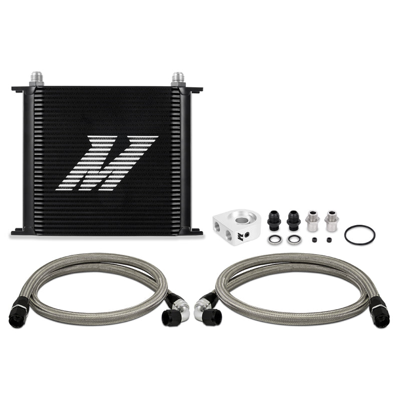 Mishimoto MMOC-U34BK Universal Oil Cooler Kit 34-Row Black