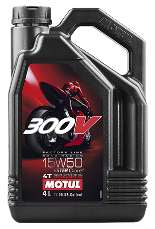 Motul 104129 4L Factory Line Road Racing 300V 15W50