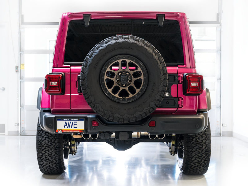 AWE Tuning 3025-41392 AWE 21+ Wrangler 392 Switchpath Cat-Back Exhaust- Quad BashGuards
