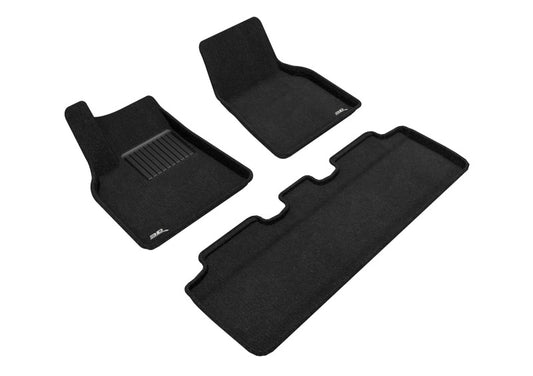 3D MAXpider L1TL02704709 21-22 Tesla Model Y Elegant 1st 2nd Row - Floor Mat Set (Black)