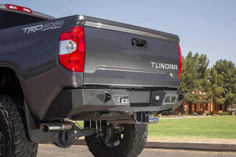 Addictive Desert Designs R741231280103 2014+ Toyota Tundra Stealth Fighter Rear Bumper w/ Backup Sensor Cutouts