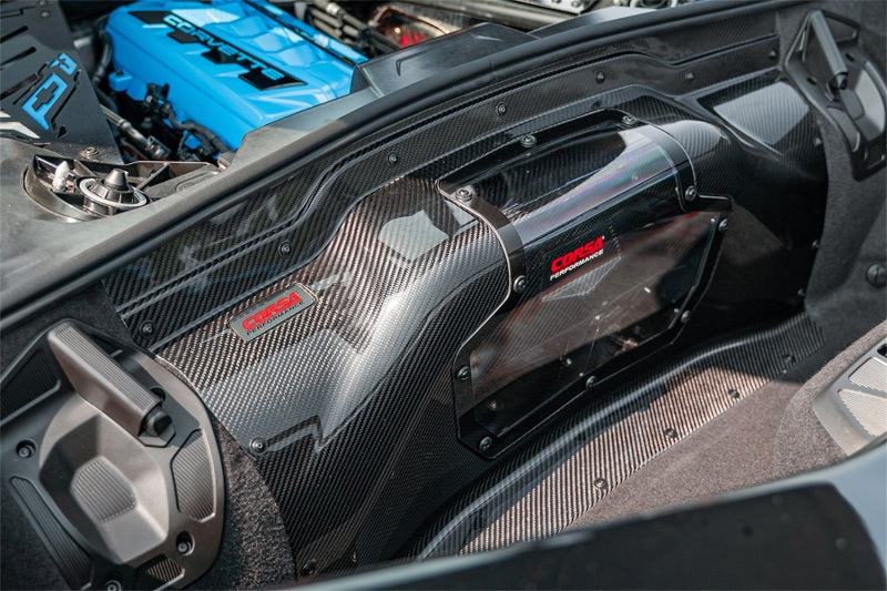 CORSA Performance 44009 Corsa 2020+ Chevrolet Corvette C8/Z06 Carbon Fiber Air Intake Trunk Panel with Polycarbonate