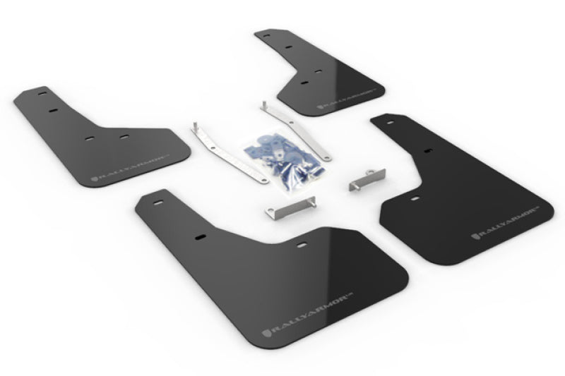 Rally Armor MF52-UR-BLK/GRY 19-21 Subaru Forester Black UR Mud Flap w/ Grey Logo