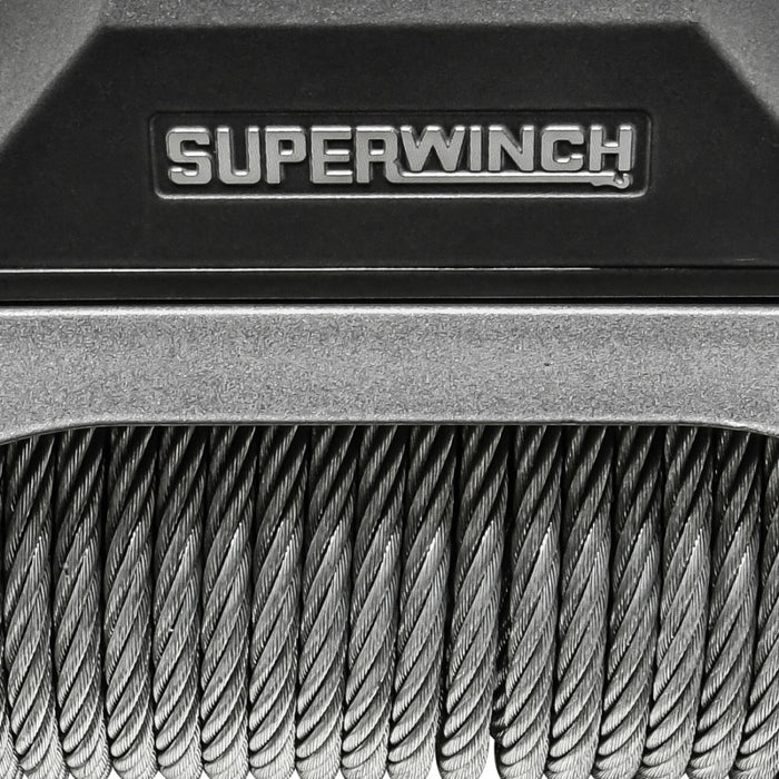 Superwinch 1712200 12000 LBS 12V DC 3/8in x 85ft Wire Rope SX 12000 Winch - Graphite