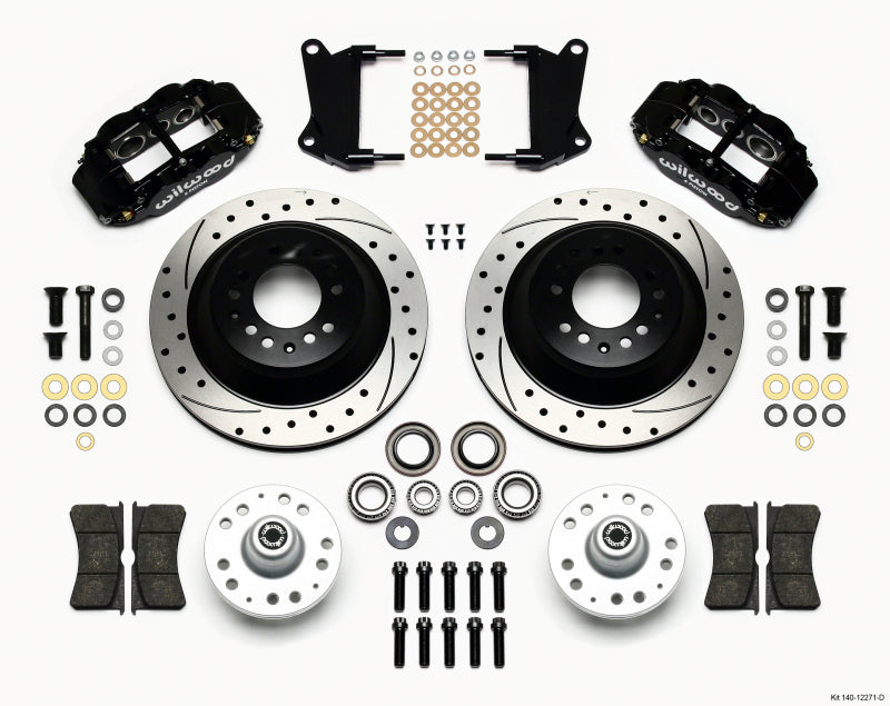 Wilwood 140-12271-D Narrow Superlite 6R Front Hub & 1PC Rtr Kit 12.88in Drilled 67-69 Camaro 64-72 Nova Chevelle