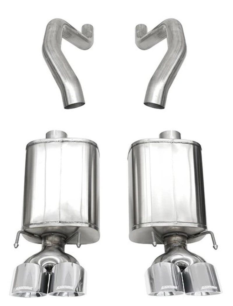 CORSA Performance 21077 Corsa 06-13 Chevy Corvette C6 Z06 7.0L / 09-13 ZR1 6.2L Polished Axle-Back Exhaust w/4.5in Twin Tips