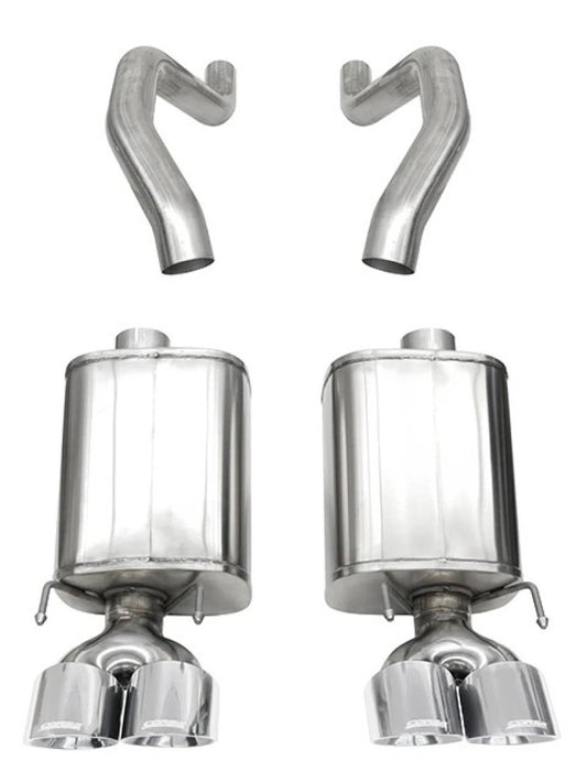 CORSA Performance 21077 Corsa 06-13 Chevy Corvette C6 Z06 7.0L / 09-13 ZR1 6.2L Polished Axle-Back Exhaust w/4.5in Twin Tips
