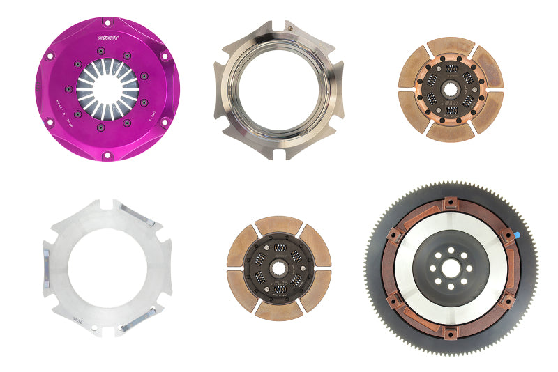 Exedy FM032SD 2006-2006 Saab 9-2X Aero H4 Hyper Twin Cerametallic Clutch Sprung Center Disc Push Type Cover