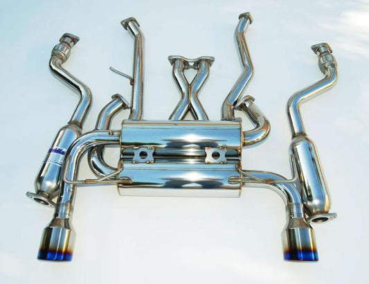 Invidia HS07IG7GID 07+ Infiniti G37 Coupe Gemini Rolled Titanium Tip Cat-back Exhaust