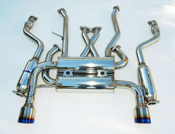 Invidia HS07IG7GID 07+ Infiniti G37 Coupe Gemini Rolled Titanium Tip Cat-back Exhaust