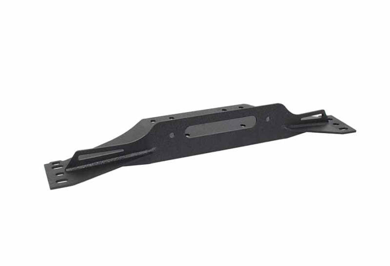 Fishbone Offroad FB21052 97-06 Jeep Wrangler TJ Winch Plate Steel - Black Textured Powdercoat Piranha Series