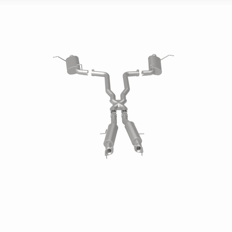 Magnaflow 15064 MagnaFlow 12 Jeep Grand Cherokee V8 6.4L Dual Split Rear Exit Stainless Cat Back Performance Exhaust