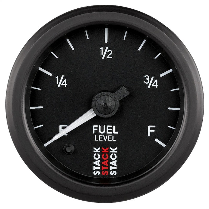 AutoMeter ST3315 Autometer Stack Instruments 52mm 0-280 Ohm Programmable Pro Stepper Motor Fuel Level Gauge - Black