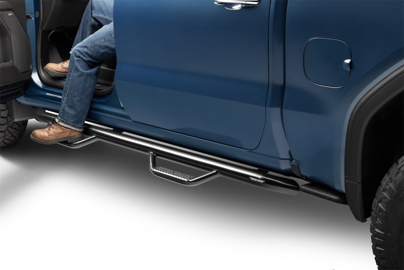 N-Fab C1980CC Nerf Step 2019 Chevy/GMC 1500 Crew Cab - Cab Length Gloss - Black - 3in