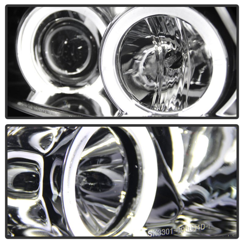 SPYDER 5009029 Spyder BMW E90 3-Series 06-08 (4 dr) Proj LED Halo Amber Reflctr Rplc Bulb Smke PRO-YD-BMWE9005-AM-S