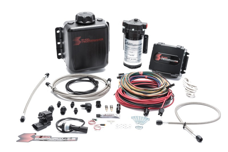 Snow Performance SNO-9000-BRD Stg 4 Boost Cooler Platinum Water Injection Kit (w/SS Braid Line and 4AN Fitting)