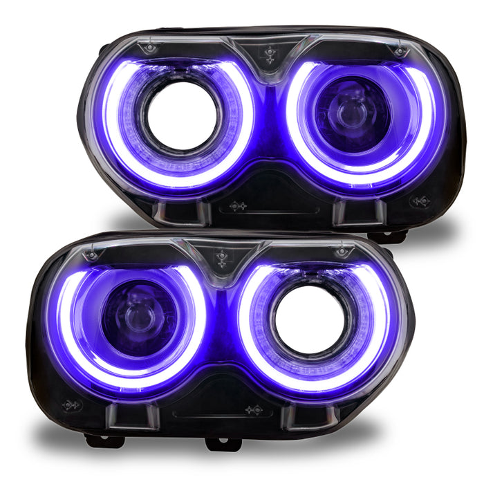 ORACLE Lighting 1329-339 Oracle 15-21 Dodge Challenger RGB+W Headlight DRL Upgrade Kit - ColorSHIFT+W