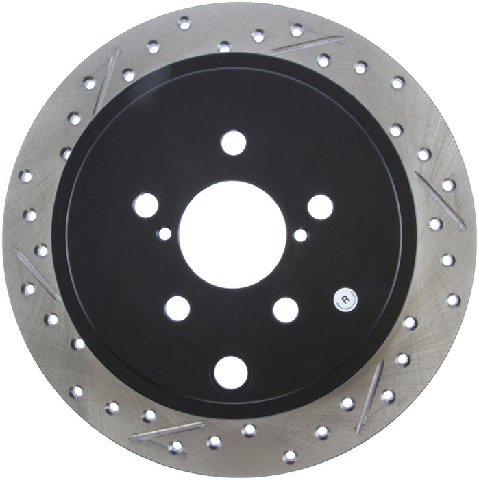 Stoptech 127.47029R StopTech 08-10 Impreza WRX (Exc STi)/08-10 Impreza Coupe/Sedan Slotted & Drilled Right Rear Rotor