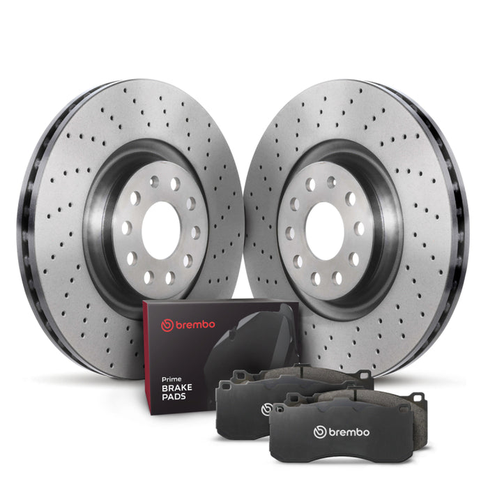 Brembo OE KTX4078 03-11 Saab 9-3 Rear Disc Brake Kit