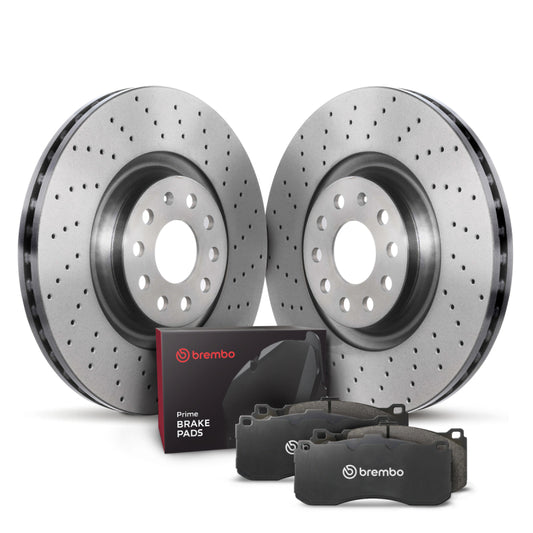 Brembo OE KTX4079 15-20 Audi A3 Quattro/19-23 Q3/15-20 S3/16-23 TTS Quattro/19-23 Arteon Rear Disc Brake Kit