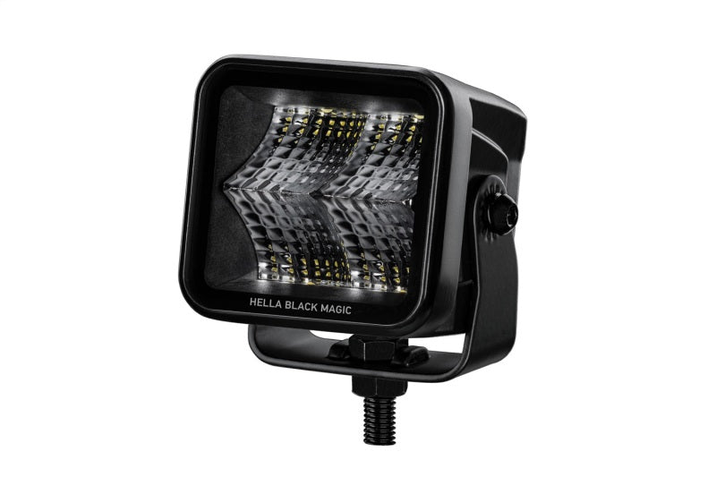 Hella 358176801 Universal Black Magic 2.7in L.E.D. Cube Kit - Flood Beam