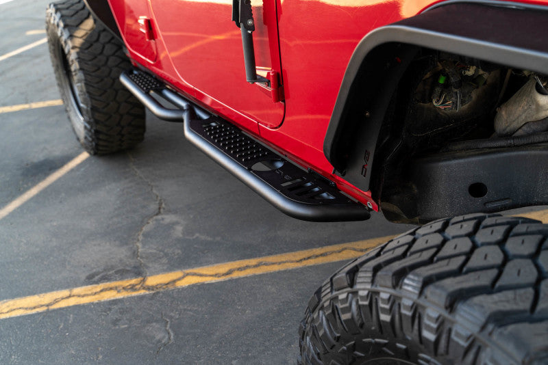 DV8 Offroad SRJK-08 07-18 Jeep Wrangler JK (4 Door Only) OE Plus Side Steps