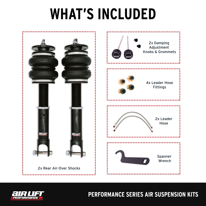 Air Lift 76514 15-20 Acura TLX / 13-17 Honda Accord Rear Performance Air Suspension Kit