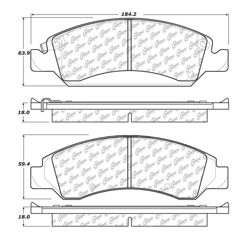 Stoptech 308.13630 StopTech 2016 Chevy Tahoe Street Touring Front Brake Pads