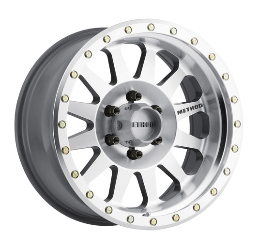 Method Wheels MR30468060300 Method MR304 Double Standard 16x8 0mm Offset 6x5.5 108mm CB Machined/Clear Coat Wheel