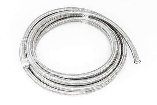 DeatschWerks 6-02-0861-20 6AN SS Double Braided PTFE Hose 20 Feet