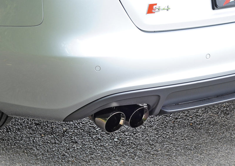 AWE Tuning 3010-43014 Audi B8 / B8.5 S4 3.0T Touring Edition Exhaust - Diamond Black Tips (90mm)