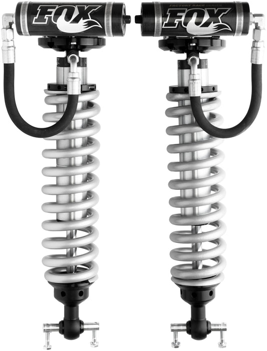 FOX 880-02-525 Fox 2007 Chevy 1500 4WD w/UCA 2.5 Factory Series 5.35in. R/R Coilover Shock Set - Black/Zinc