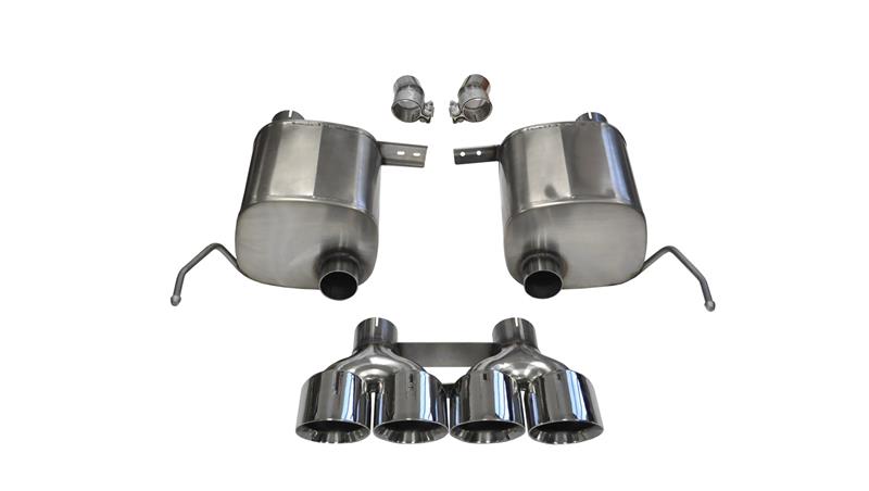 CORSA Performance 14762 Corsa 2014-2019 Corvette C7 Coupe 6.2L V8 AT/MT 2.75in Valve-Back Dual Rear Exit Polished Xtreme Exh