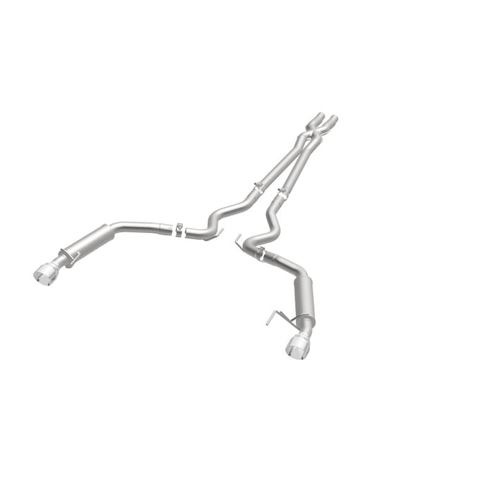 Magnaflow 19099 MagnaFlow Cat Back, SS, 2.5in, Competition, Dual Split Polished 4.5in Tips 2015 Ford Mustang V6 3.7L