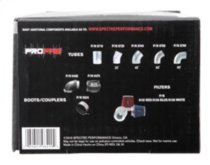Spectre 9849 Plenum 4in. OD x 9in. (Air Cleaner to Stud Inlet) - Single