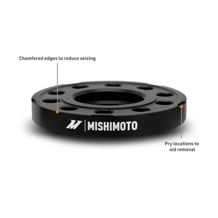 Mishimoto MMWS-014-150BK Wheel Spacers - 5x120 - 72.6 - 15 - M14 - Black