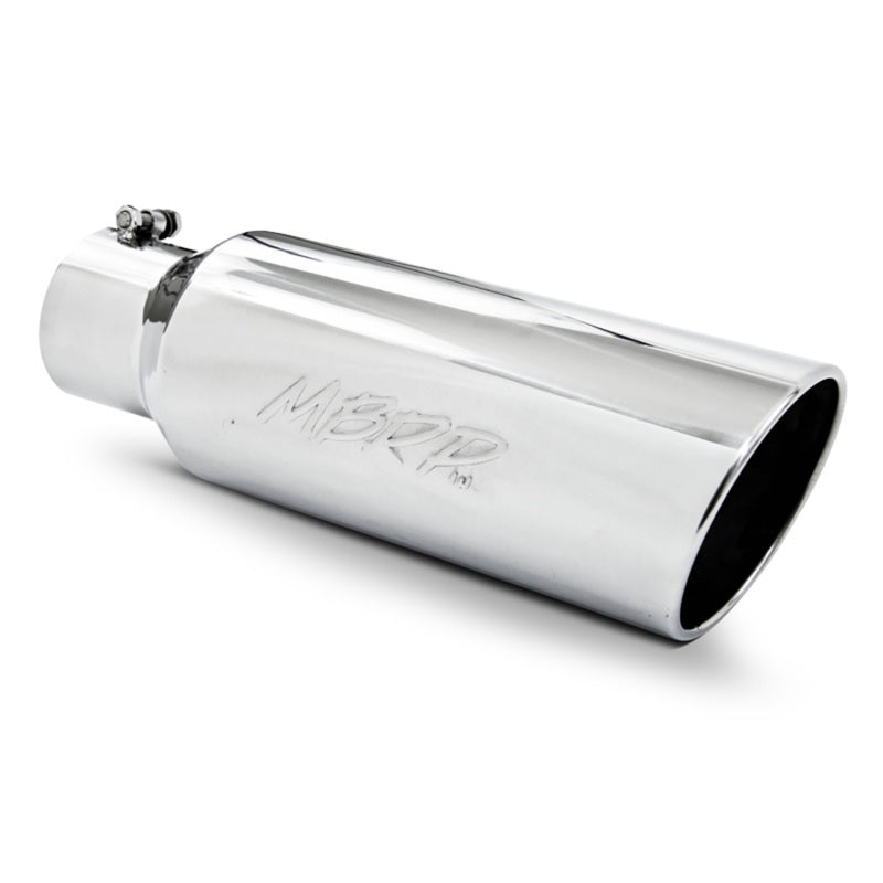 MBRP T5130 Universal Tip 6in OD Rolled End 4in Inlet 18in Length T304
