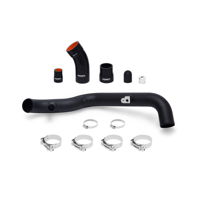 Mishimoto MMICP-FIST-14HWBK 2014+ Ford Fiesta ST Hot-Side Intercooler Pipe Kit - Wrinkle Black
