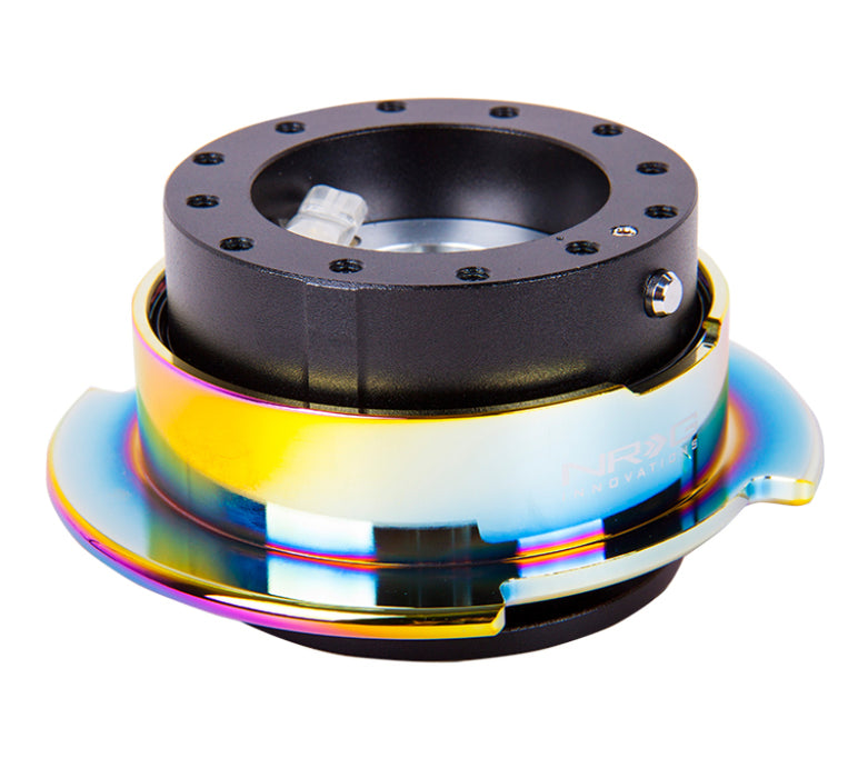 NRG SRK-250BK/MC Quick Release Gen 2.5 - Black Body / Neochrome Ring