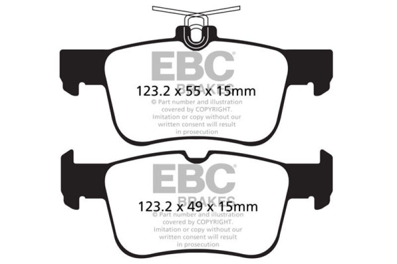 EBC DP42160R 13+ Ford Fusion 1.6 Turbo Yellowstuff Rear Brake Pads