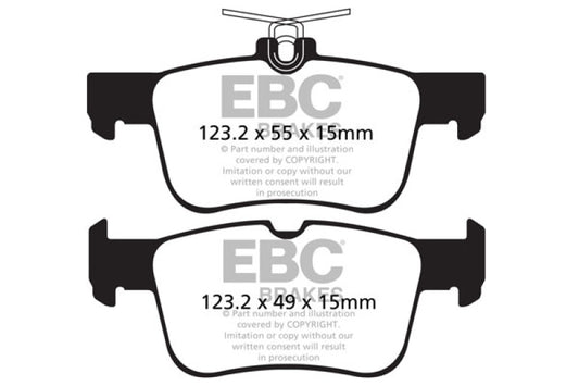 EBC DP42160R 13+ Ford Fusion 1.6 Turbo Yellowstuff Rear Brake Pads