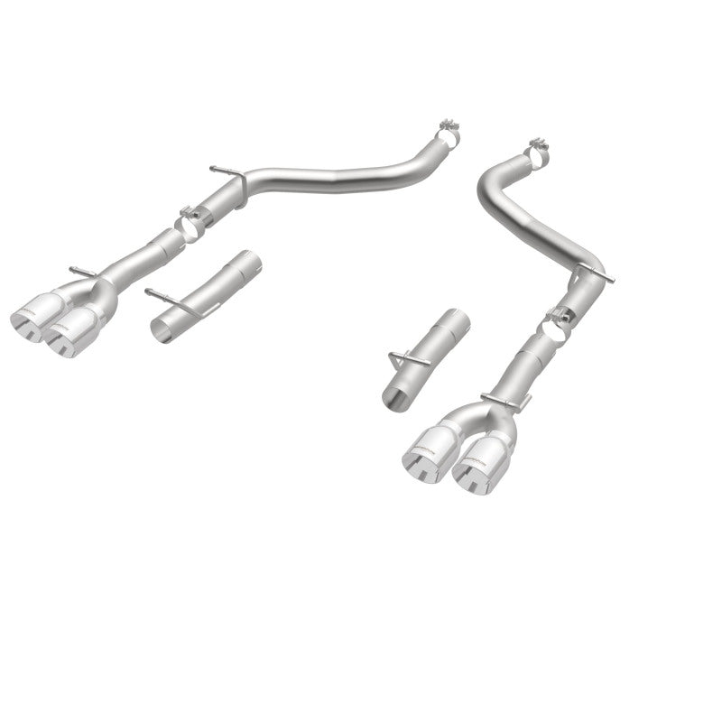 Magnaflow 19218 MagnaFlow Axle-Back, SS, 2.5in, Quad Split Rear 3.5in Tip 2015 Dodge Challenger 3.6L V6