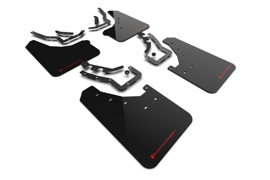 Rally Armor MF114-UR-BLK-RD 24-26 Toyota Tacoma Gen 4 Black UR Mud Flap w/Red Logo
