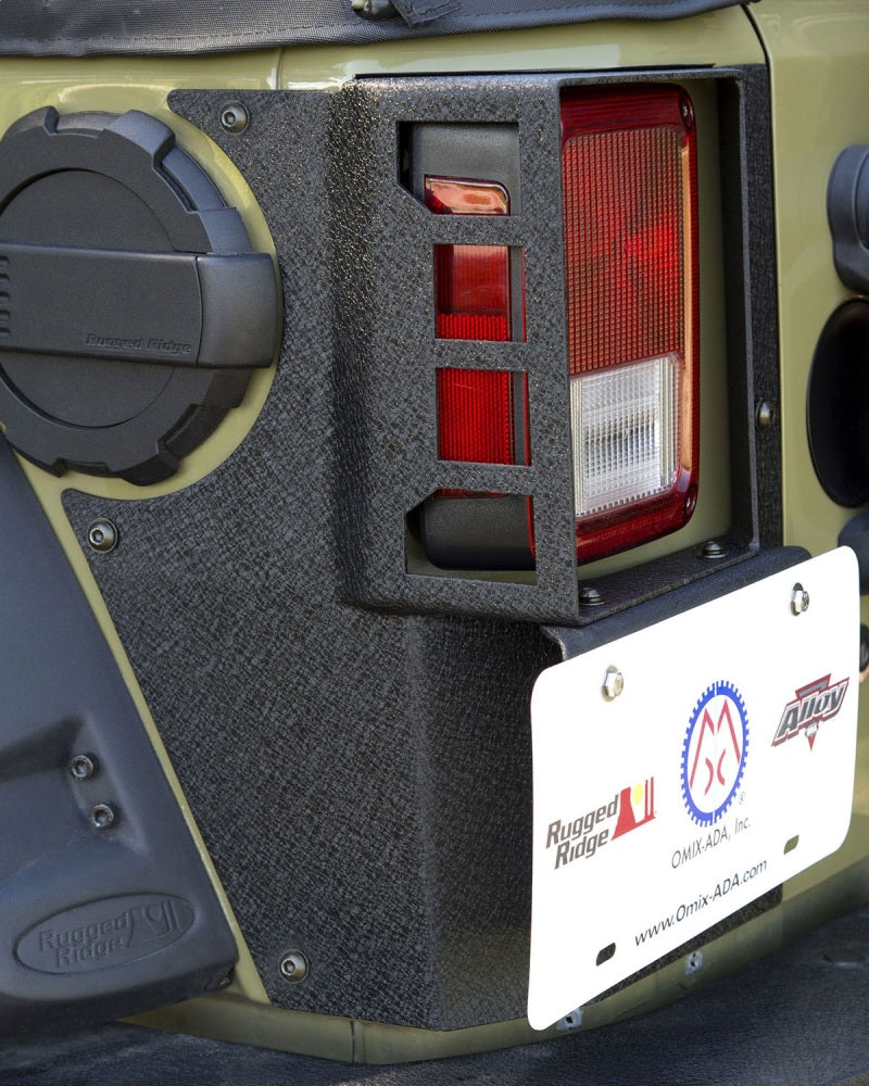 Rugged Ridge 11615.20 XHD Corner Guard Rear 07-18 Jeep Wrangler JKU 4 Door