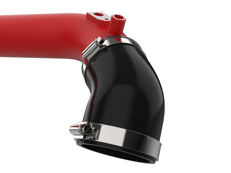 aFe 46-20778-R 2024+ Jeep Wrangler JL L4-2.0L (t) BladeRunner 2-1/2in Aluminum Hot Charge Pipe - Red